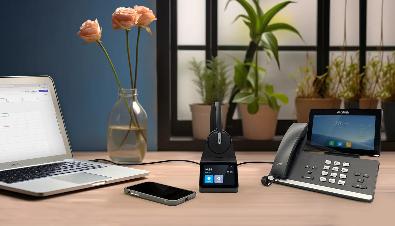 Laptop and VoIP workspace for residential technology support